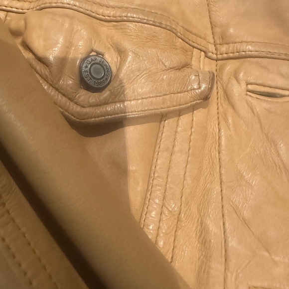 Limited edition, Gap mustard, genuine, leather jacket - Picture 6 of 7